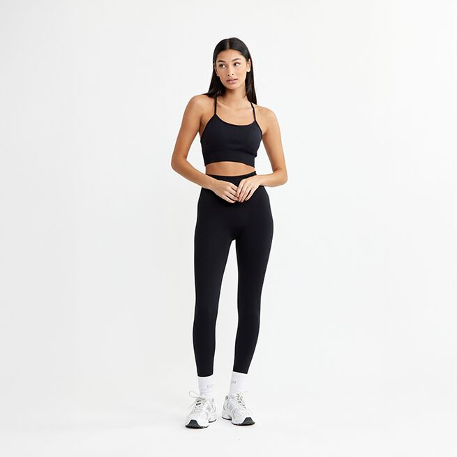 Signature Seamless Bra, Black, XS  Sport-Bh Svart