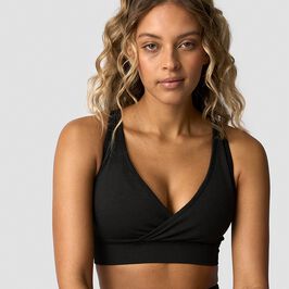 ICIW Soft Seamless Adjustable Sports Bra, Black Soft Seamless Justerbar Sport-bh Svart