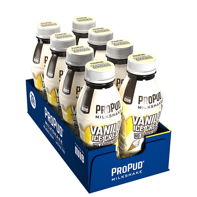 8 x ProPud Protein Milkshake, 330 ml, Vanilla Ice Cream 8 x ProPud Protein Milkshake, 330 ml Vanilla Ice Cream