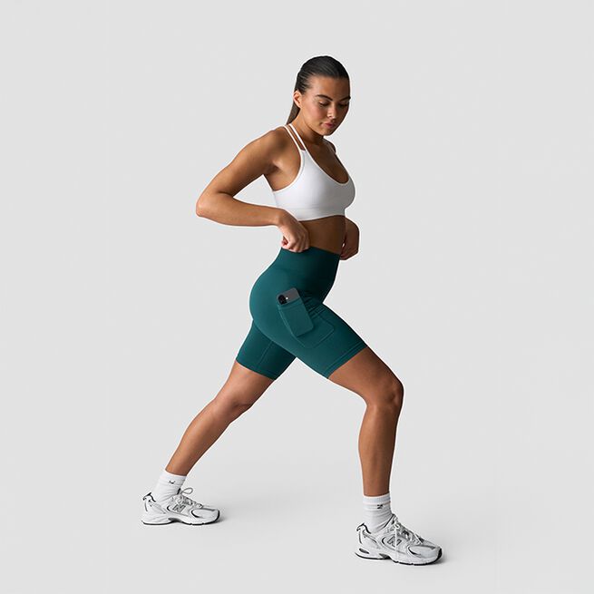 Define Seamless Pocket Biker Shorts, Forrest Green, L  Define Cykelshorts Grön