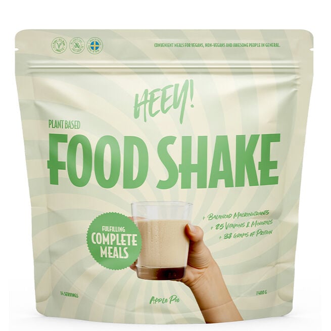 Heey! Vegansk Food Shake Måltidsersättning Äppelpaj 1400 g Vegansk Food Shake Måltidsersättning Äppelpaj 1400 g