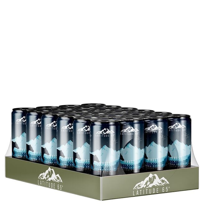 FP88-8 24 x Latitude 65 330 ml Frost 24 x Latitude 65 Energidryck 330 ml Frost - Lemonad