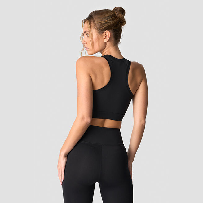 ICIW Contrast Sports Bra, Black Contrast Sport-BH Svart