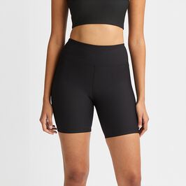 Ribbed R Bike HW Tights, Black, XS  Ribbade Cykelshorts Svart