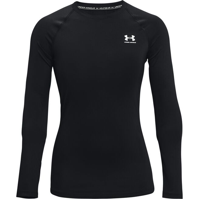 HeatGear Authentics Comp LS, Black, L  HG Armour Comp Mock Träningströja Svart