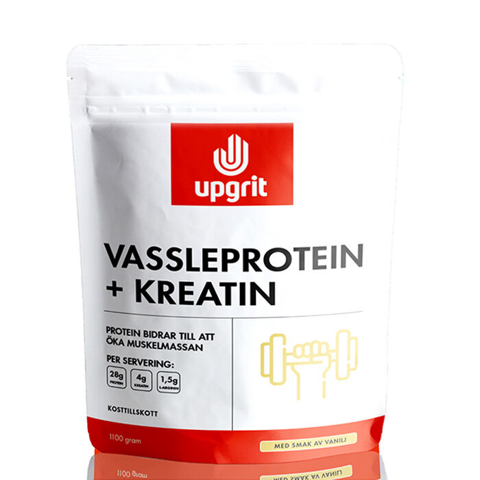 Vassleprotein + Kreatin Vanilj 1100 g