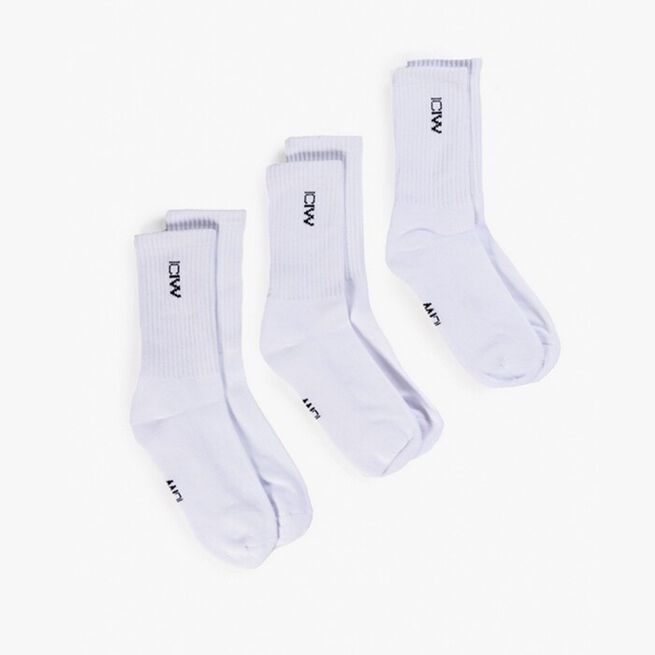 Training Unisex Socks 3-pack, White, 39-41 
