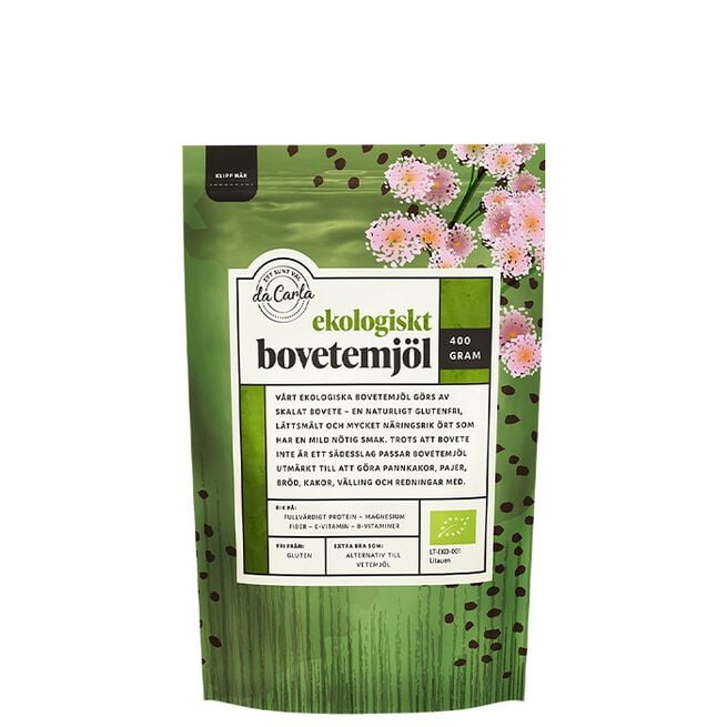 Da Carla Ekologiskt Bovetemjöl 400 g Ekologiskt Bovetemjöl 400 g