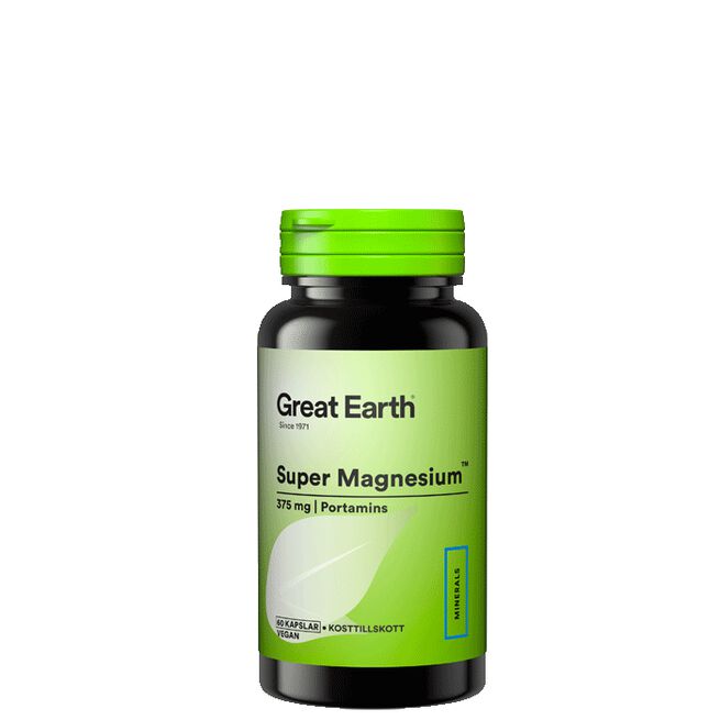 Super Magnesium 375 mg, 60 kapslar