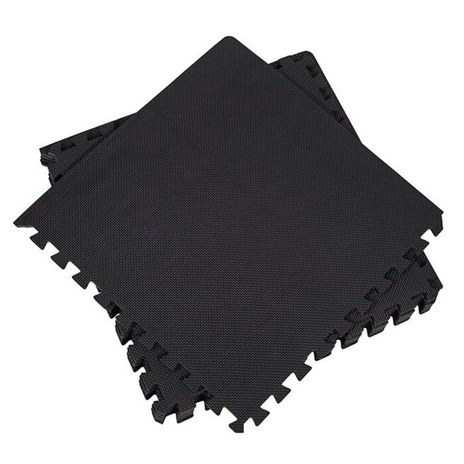 Golvskydd Pussel, Black Golvskydd Pussel 61x61 cm Svart 6st