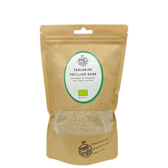 Powerfruits Ekologisk Psyllium Husk, 500 g Ekologisk Psyllium Husk 500 g