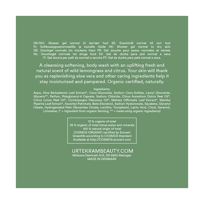 Wild Lemongrass Duschtv&aring;l 200 ml