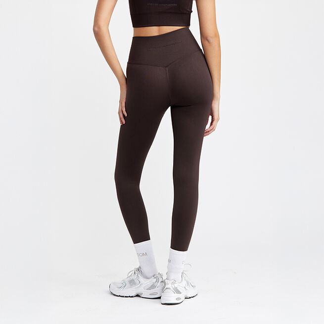 Signature Seamless Tights, Dark Brown, S  Träningstights Mörkbrun