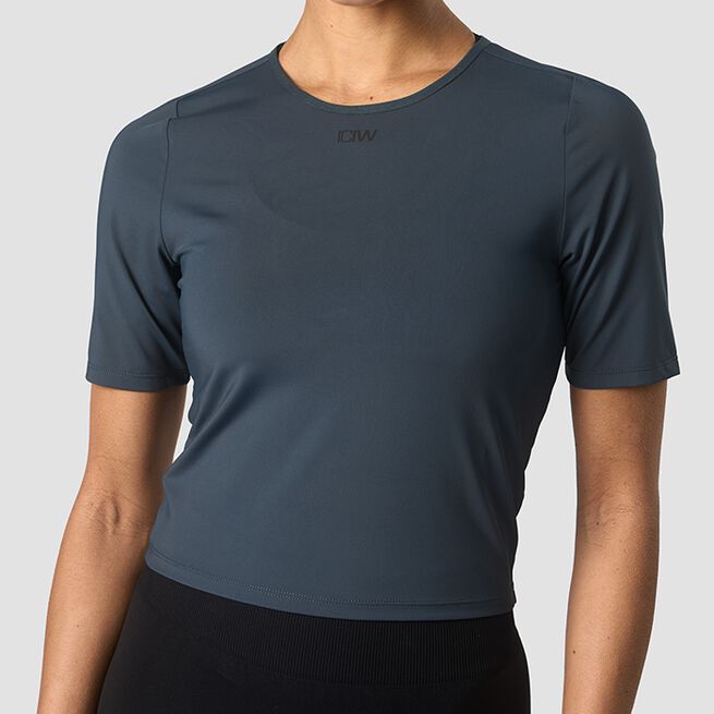 ICIW Charge Cropped Mid Sleeve, Winter Teal Charge Cropped Mid Sleeve, Winter Teal