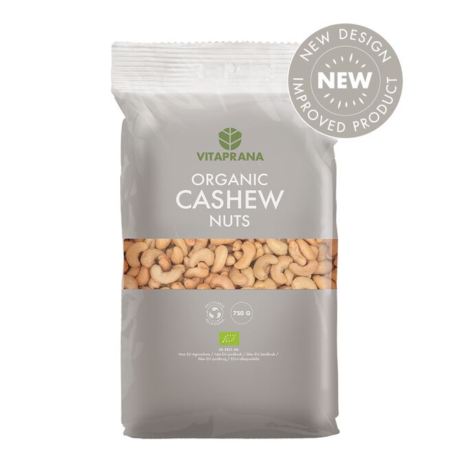 Vitaprana Organic Cashew Nuts, 750g