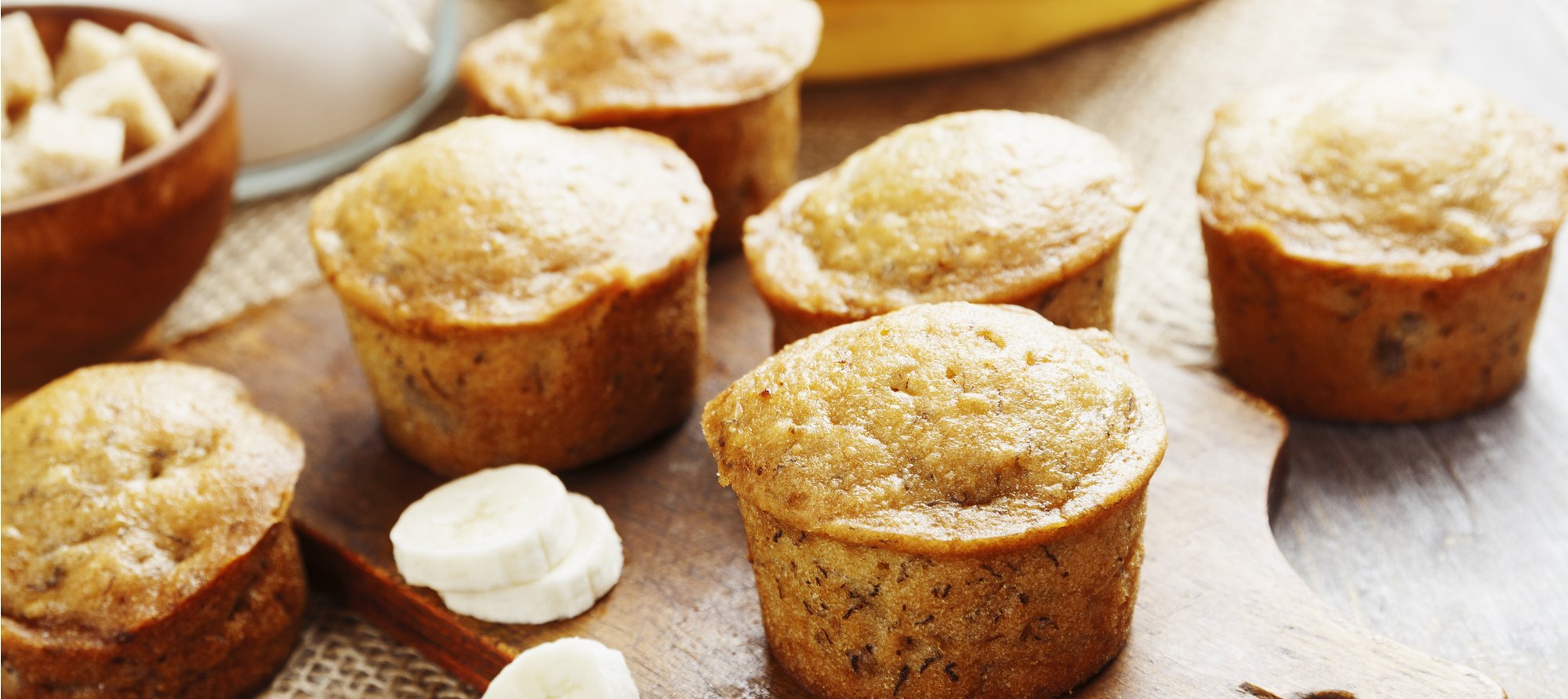 Nyttiga bananmuffins med mandelmjöl Nyttiga bananmuffins