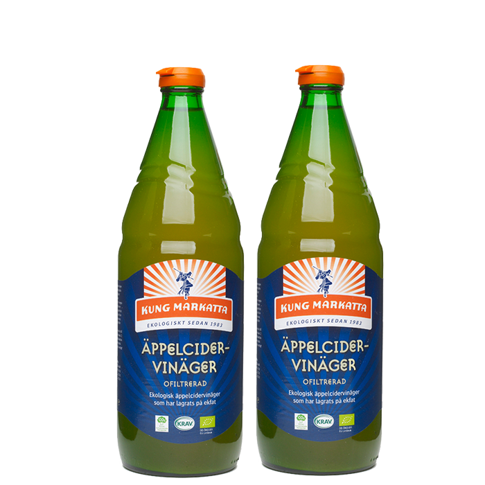 Bild av 2 x Äppelcidervinäger Ofiltrerad KRAV, 750 ml