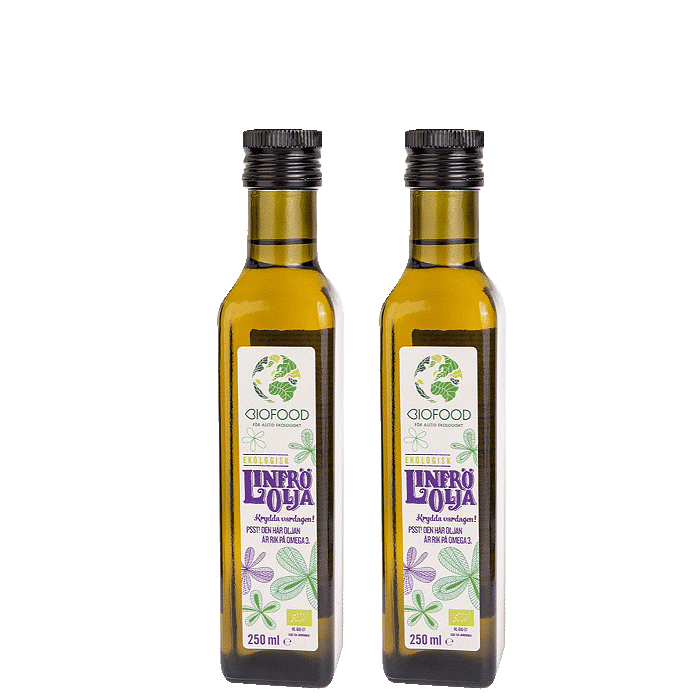 2 x Linfröolja Kallpressad,250 ml