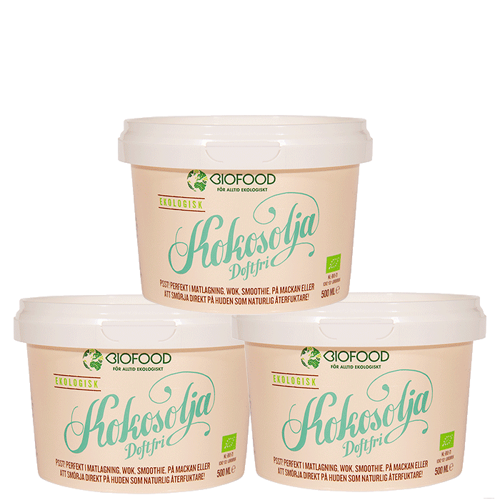 Bild av 3 x Kokosolja Doftfri, 500 ml