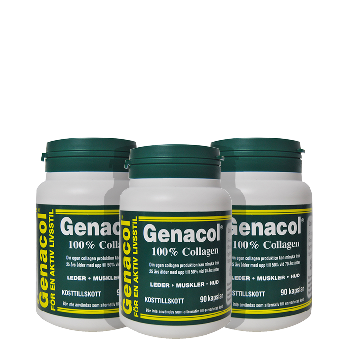 3 x Genacol 100%Collagen,90 kapslar