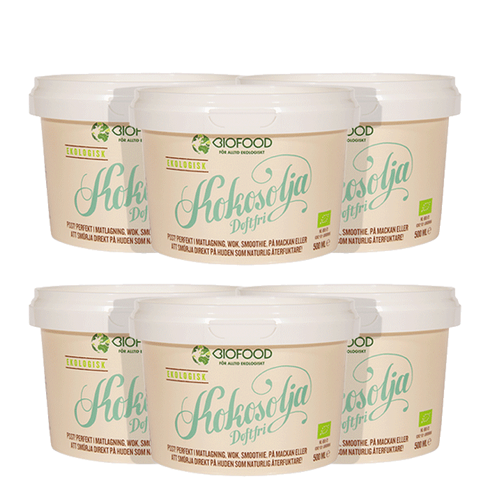 Bild av 6 x Kokosolja Doftfri, 500 ml