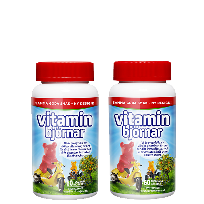Bild av 2 x Active Care Vitaminbjörnar, 60 tabletter