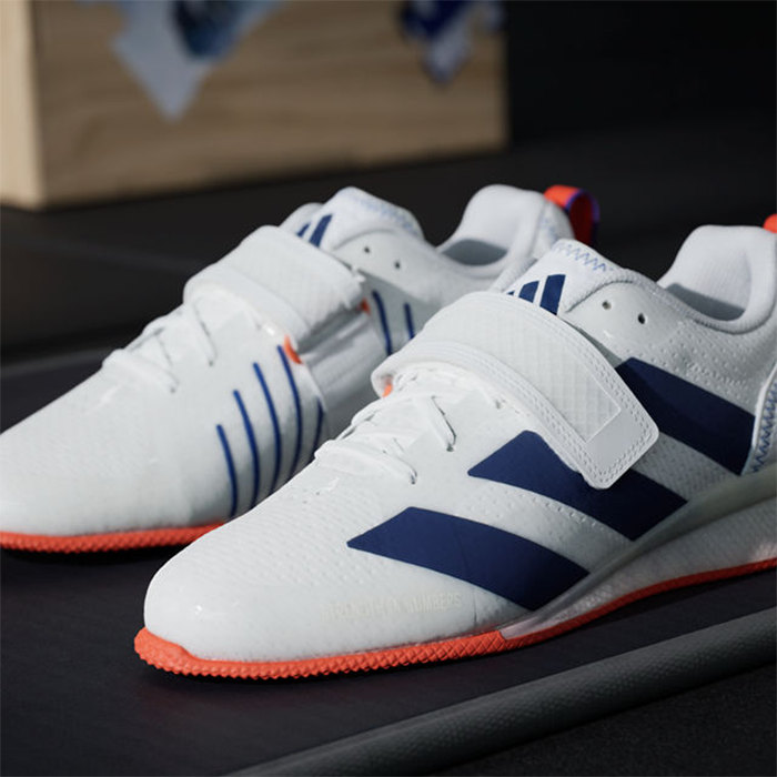 Adipower Weightlifting 3 Sko Vit M&ouml;rkbl&aring;