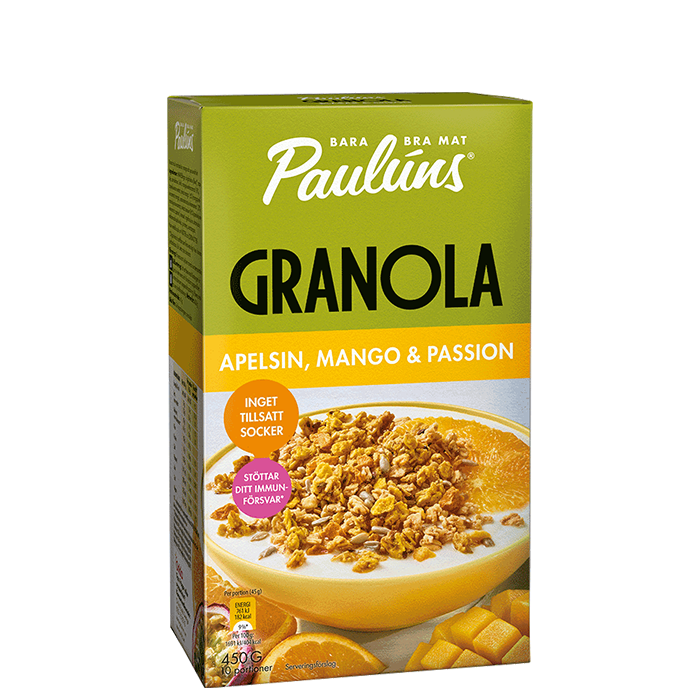 Granola Apelsin Mango Passion 450 g