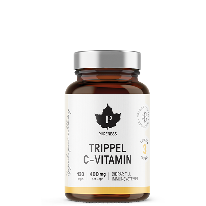 Trippel C-vitamin 120 kapslar - Pureness