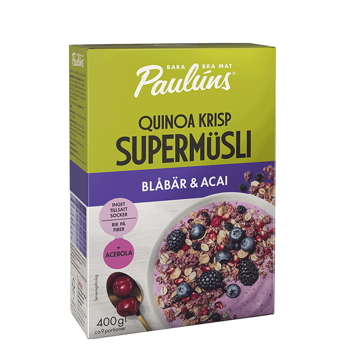 Müsli Blåbär Acai 400 g