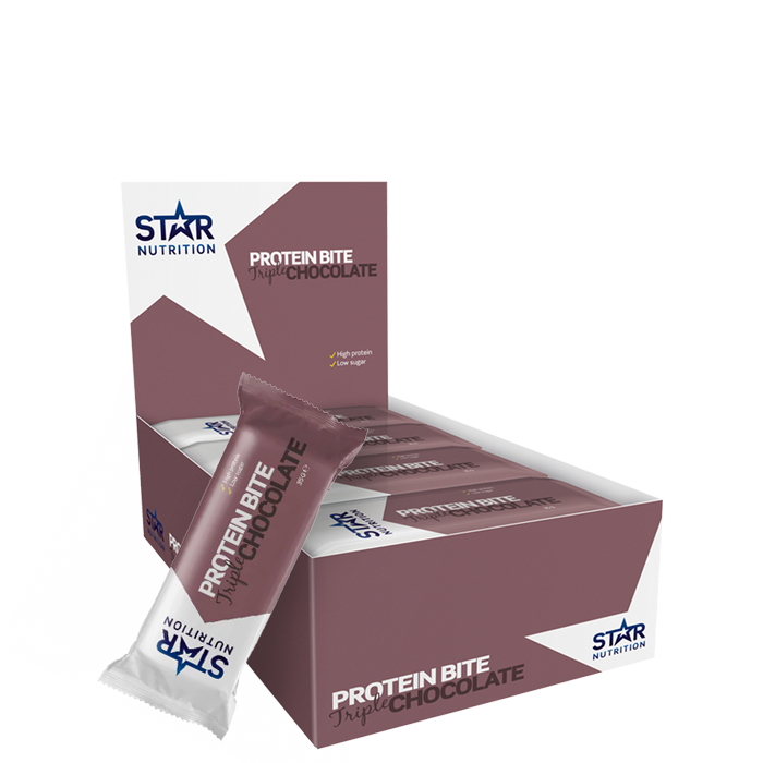 Bild av 12 x Star Nutrition Protein bites, 35 g, Triple Chocolate