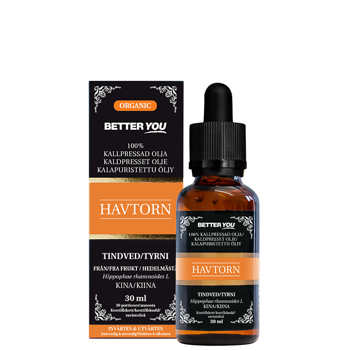 Kallpressad Havtornsfruktolja 30 ml