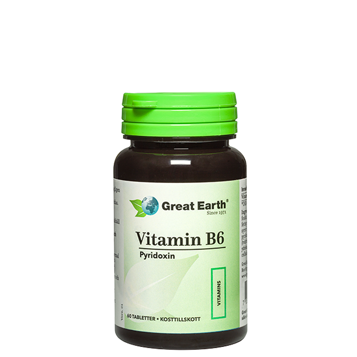 Vitamin B6, 60 tabletter