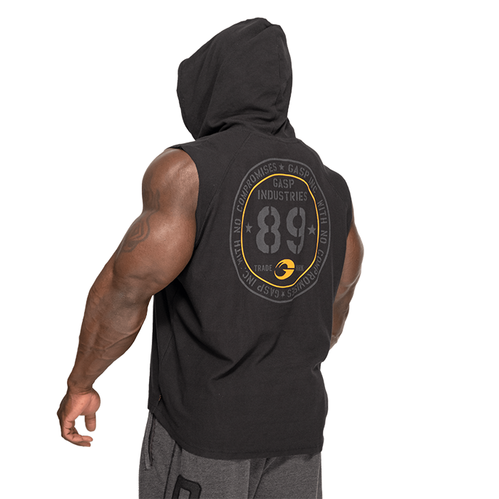 Thermal Kort&auml;rmad Hoodie Svart
