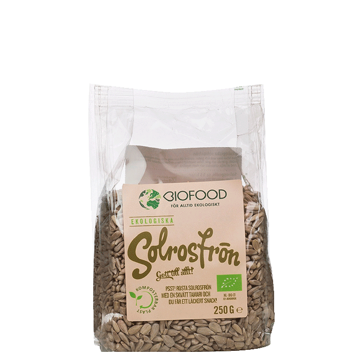 Ekologiska Solrosfrön, 250 g