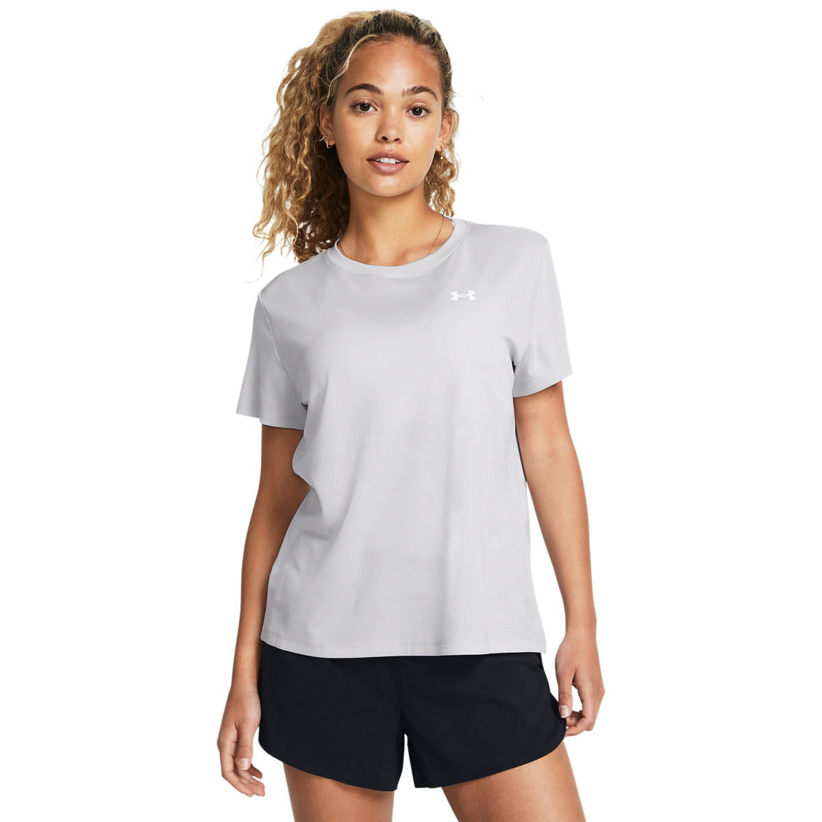 Tech Textured T-shirt Grå