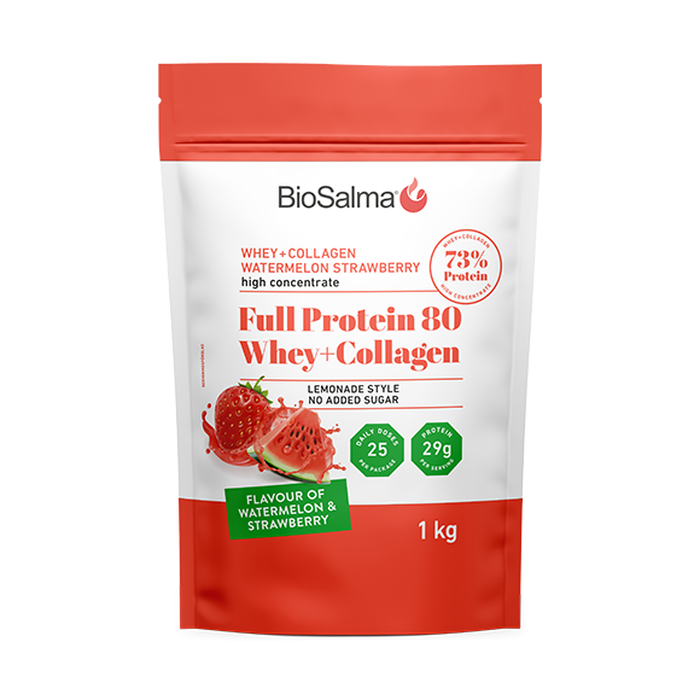 Full Protein 80 Whey+Collagen Watermelon Strawberry 1 kg