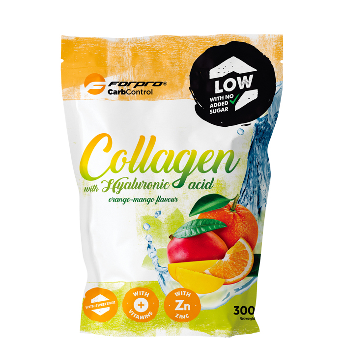 Kollagen med Hyaluronsyra Apelsin Mango 300 g