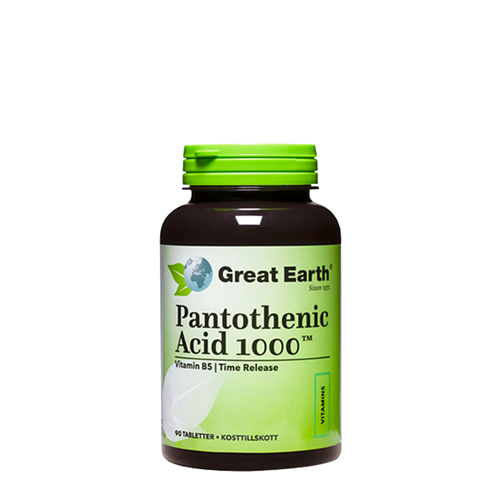 Bild av Pantothenic Acid, 1000 mg, 90 tabletter