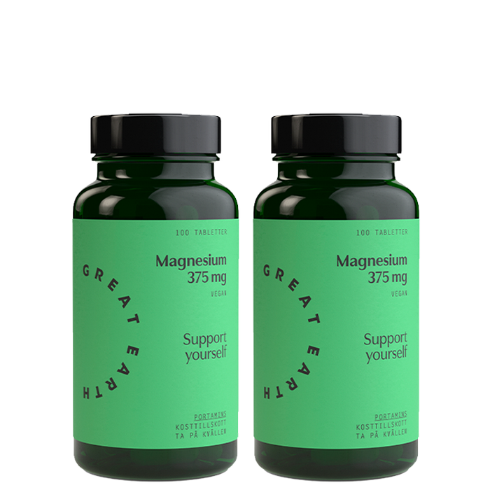 2 x Magnesium 375 mg 100 tabletter