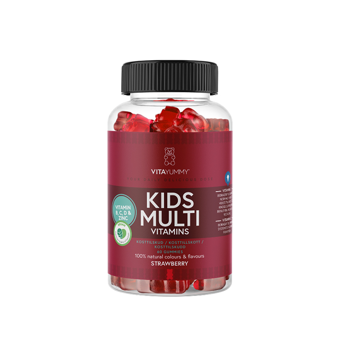 Multivitamin Barn 60 Gummies Jordgubb Jordgubb