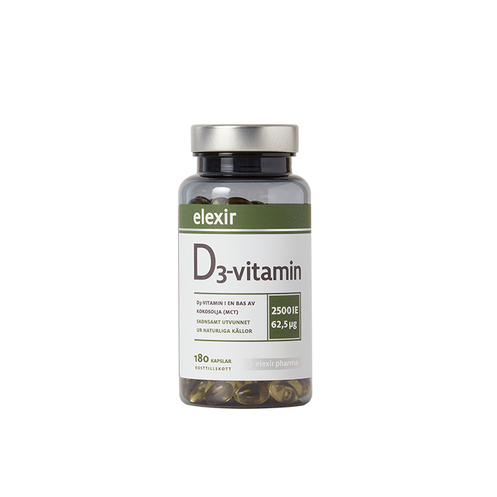 D3-vitamin 2500 IE 180 kapslar