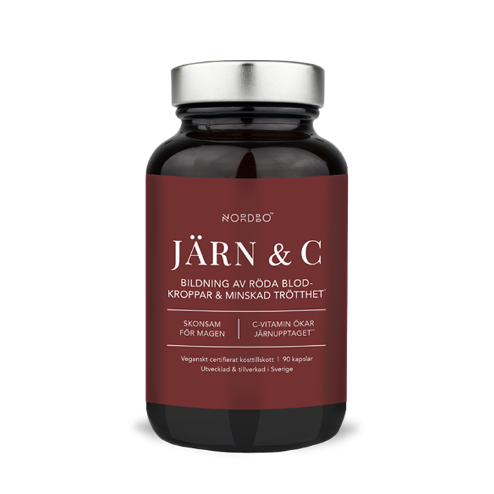 Järn & C-vitamin 90 kapslar