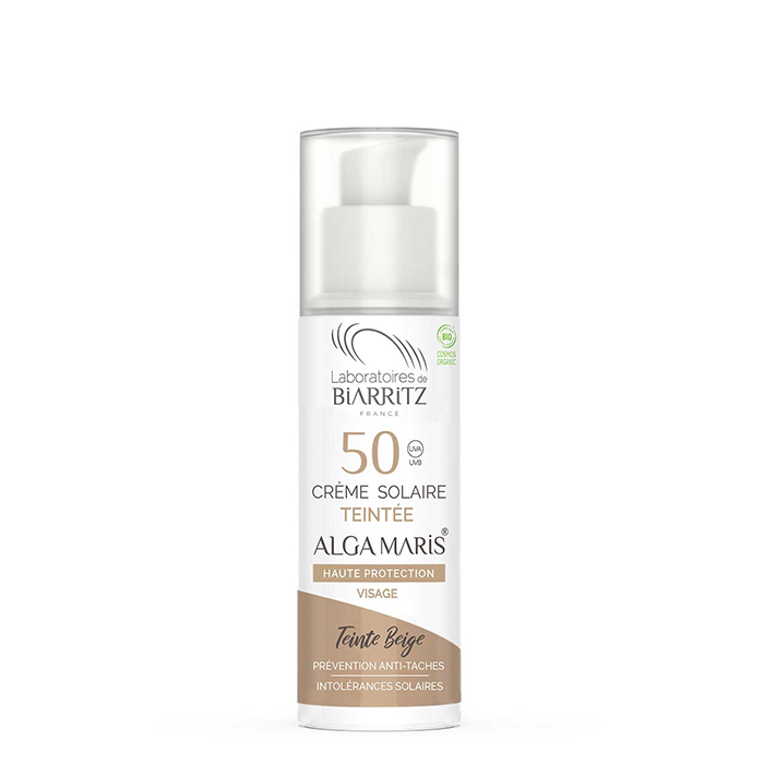 Tonad Solskyddskräm för Ansiktet beige SPF50 50 ml