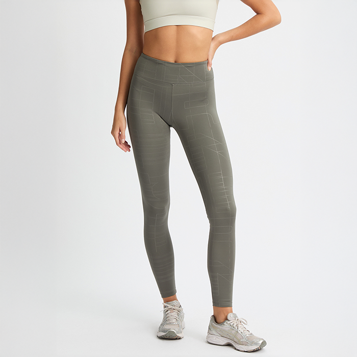 Logo Effect Emboss Tights Gr&ouml;n