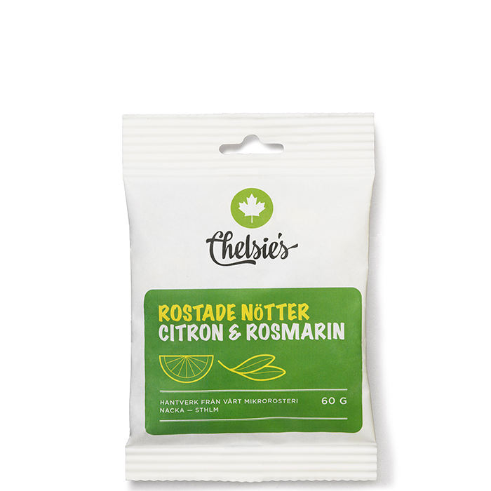 Rostade Nötter Citron Och Rosmarin 60 g