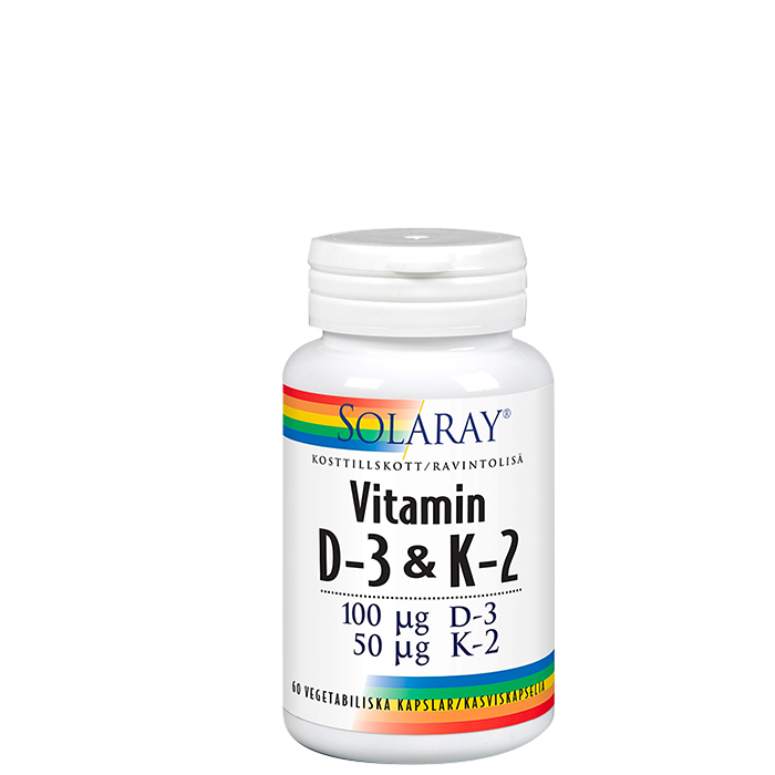Bild av Vitamin D3 & K2 100 mcg, 60 kapslar