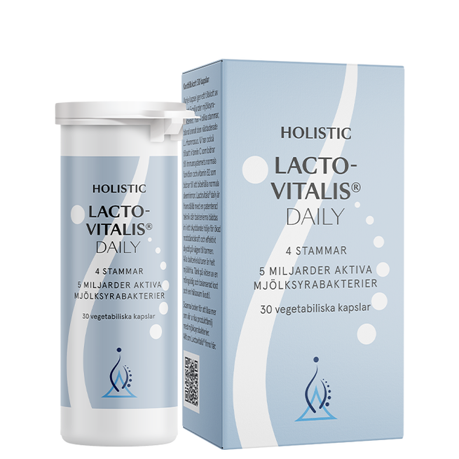 Lactovitalis&reg; Daily Mj&ouml;lksyrabakterier 30 vegetabiliska kapslar