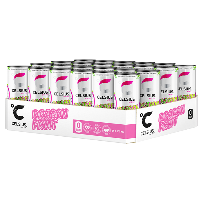 24 x Celsius Energidryck 355 ml Dragon Fruit