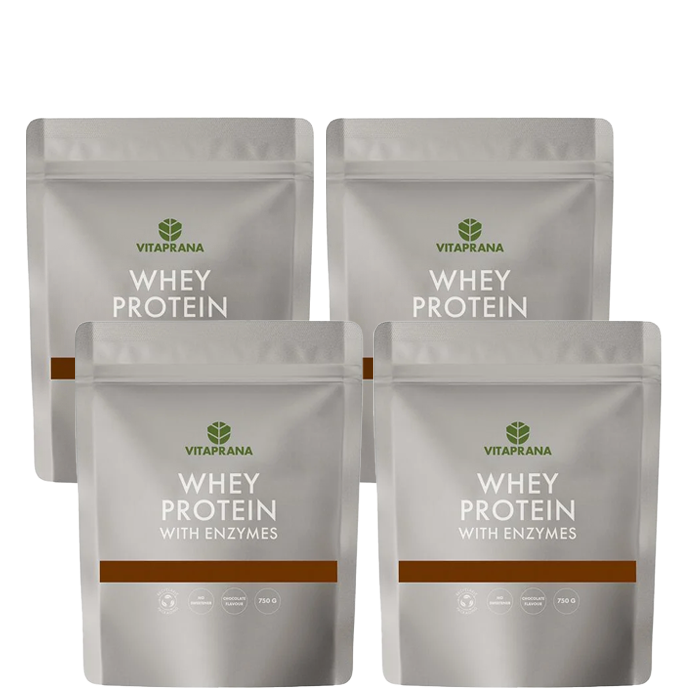 Mix&Match 4 x Vassleproteinkoncentrat 750 g
